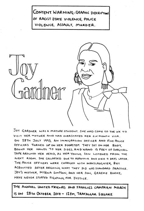 Joy Gardner drawing