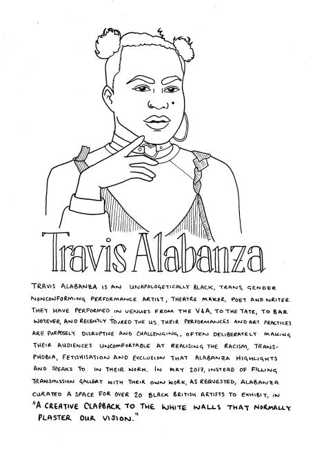 Travis Alabanza drawing